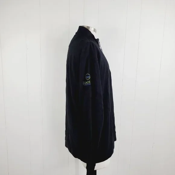 Johnnie-O Men's Black Lammi 1/4 Zip Long Sleeve Casual Pullover Sweater Size XL